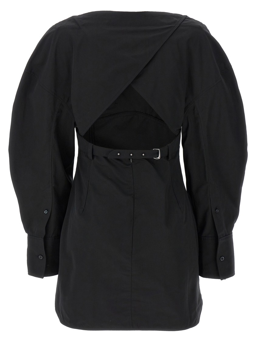 Jacquemus La Robe Chemise Casaco' Dress In Black