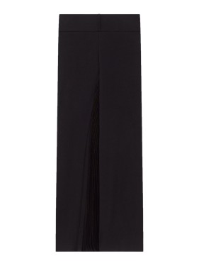 Courrèges Slash Dress In Black Fabric Ribbed Knit | THE LIST