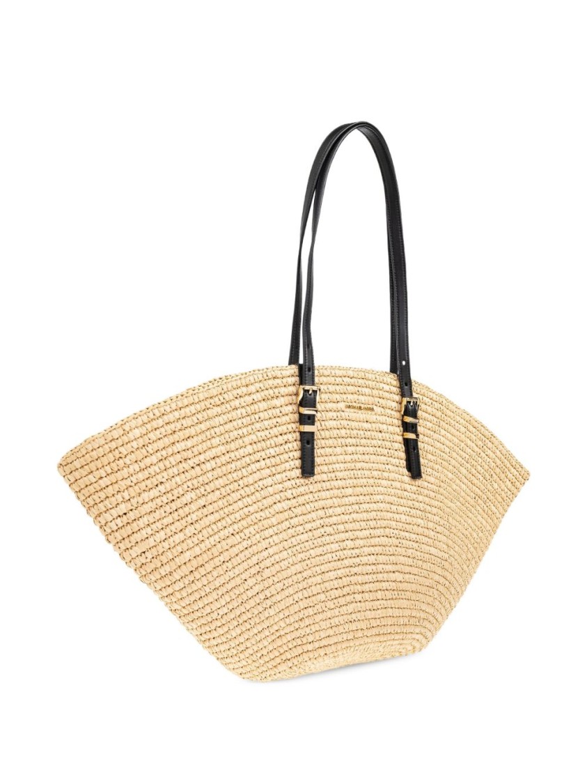 Michael Kors Shoulder Bag In Beige With Top Two Adjustable Top Handles