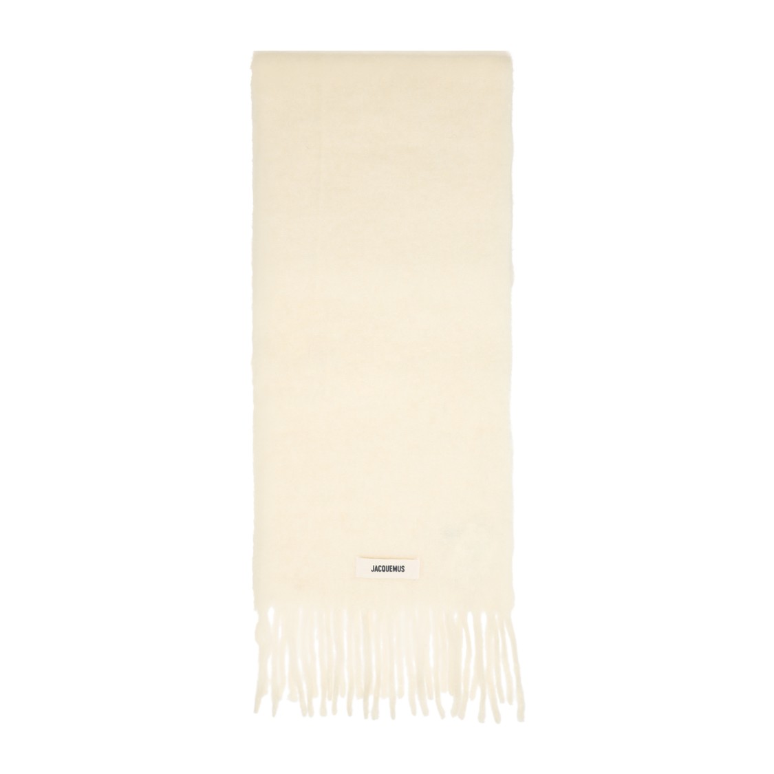 Jacquemus Off White Alpaca L Echarpe Carro Scarf In Neutral