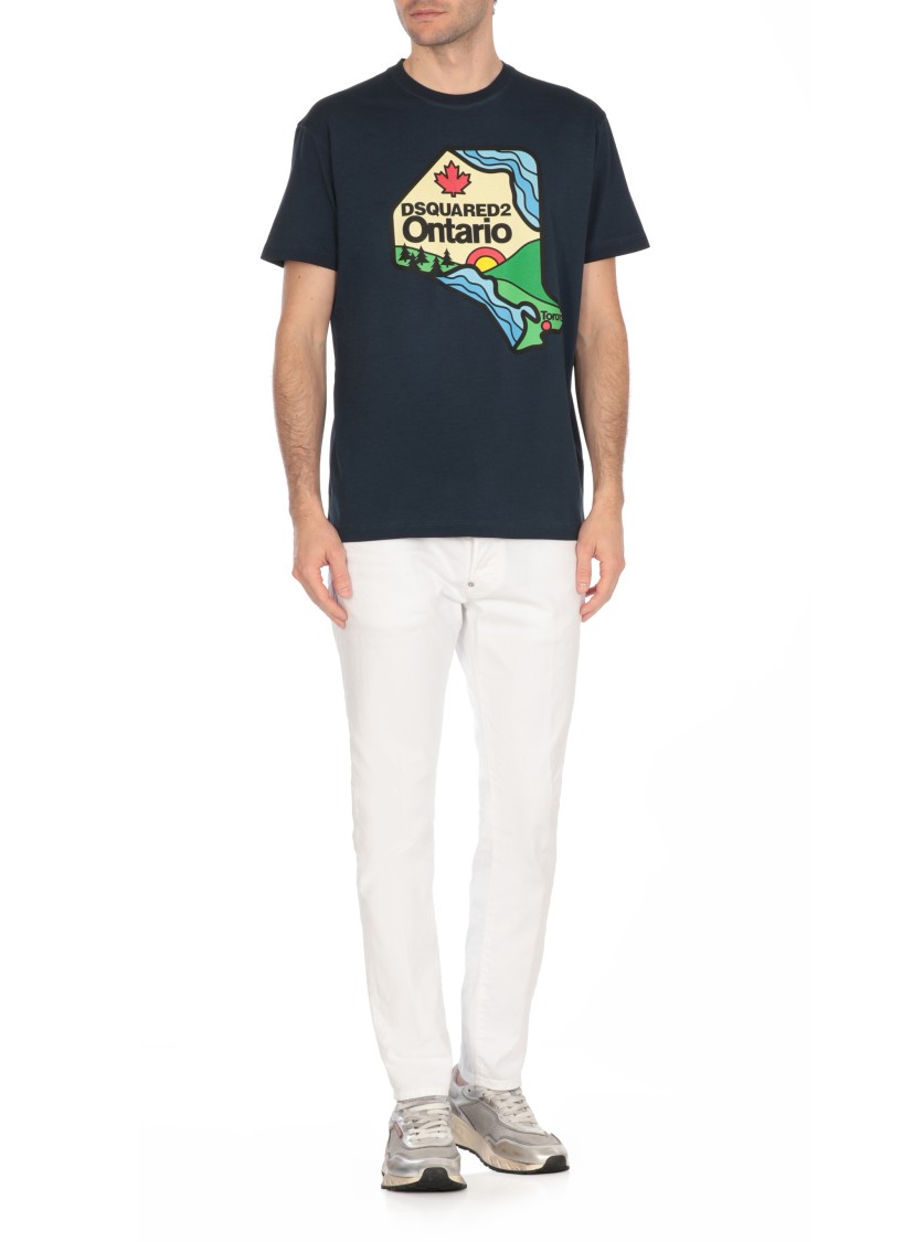 Shop Dsquared2 Skater Jeans In White
