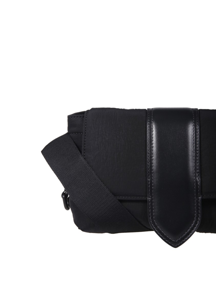 Jacquemus Compact Nylon Messenger Bag With Adjustable Shoulder Strap In Black