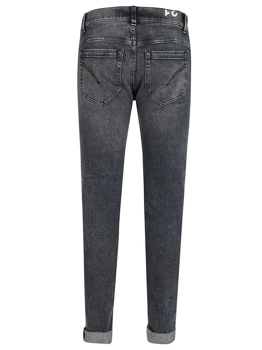 Dondup Pantalone Dian Nero Lavato In Blue