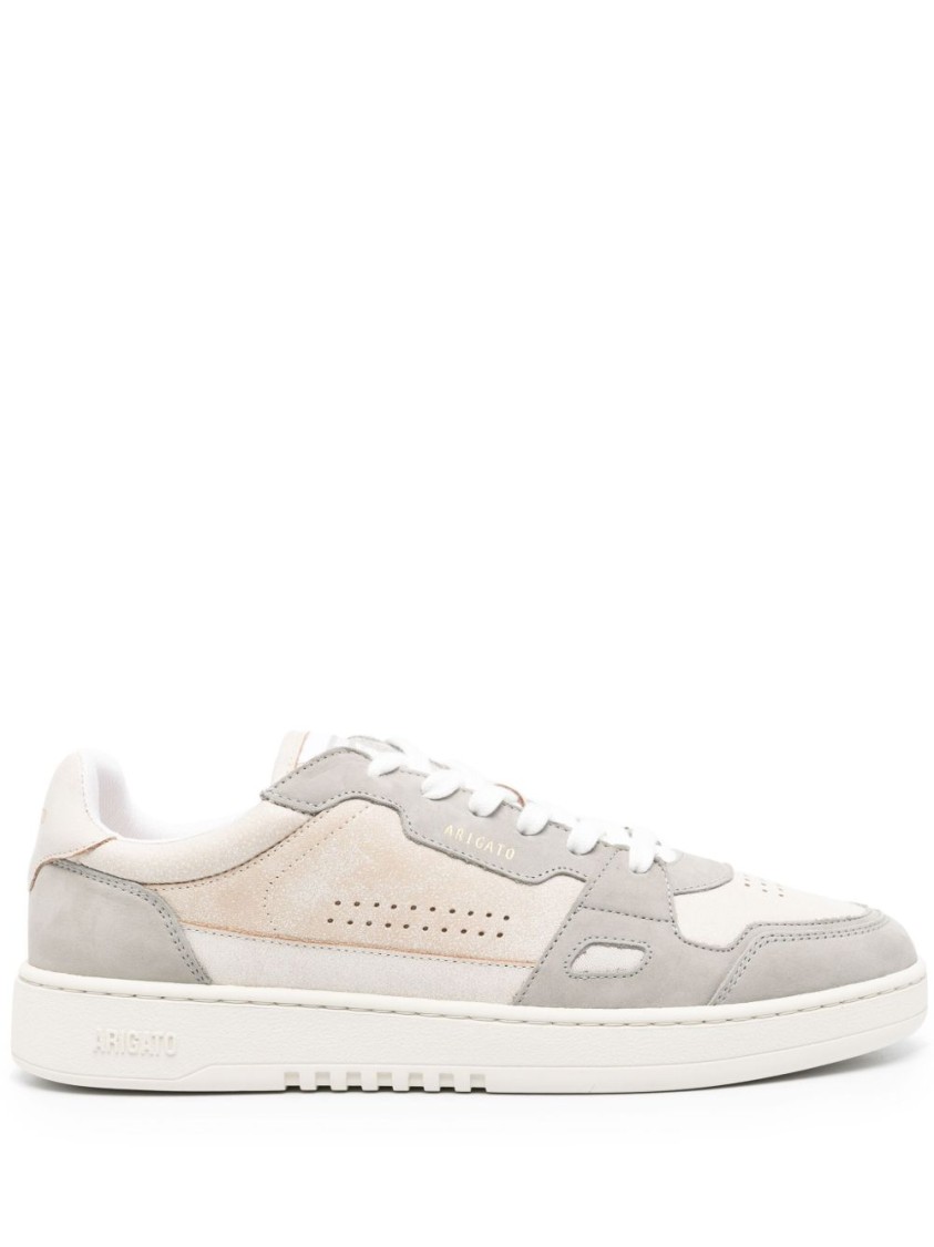 Axel Arigato Dice Lo Beige/light Gray Sneakers In White
