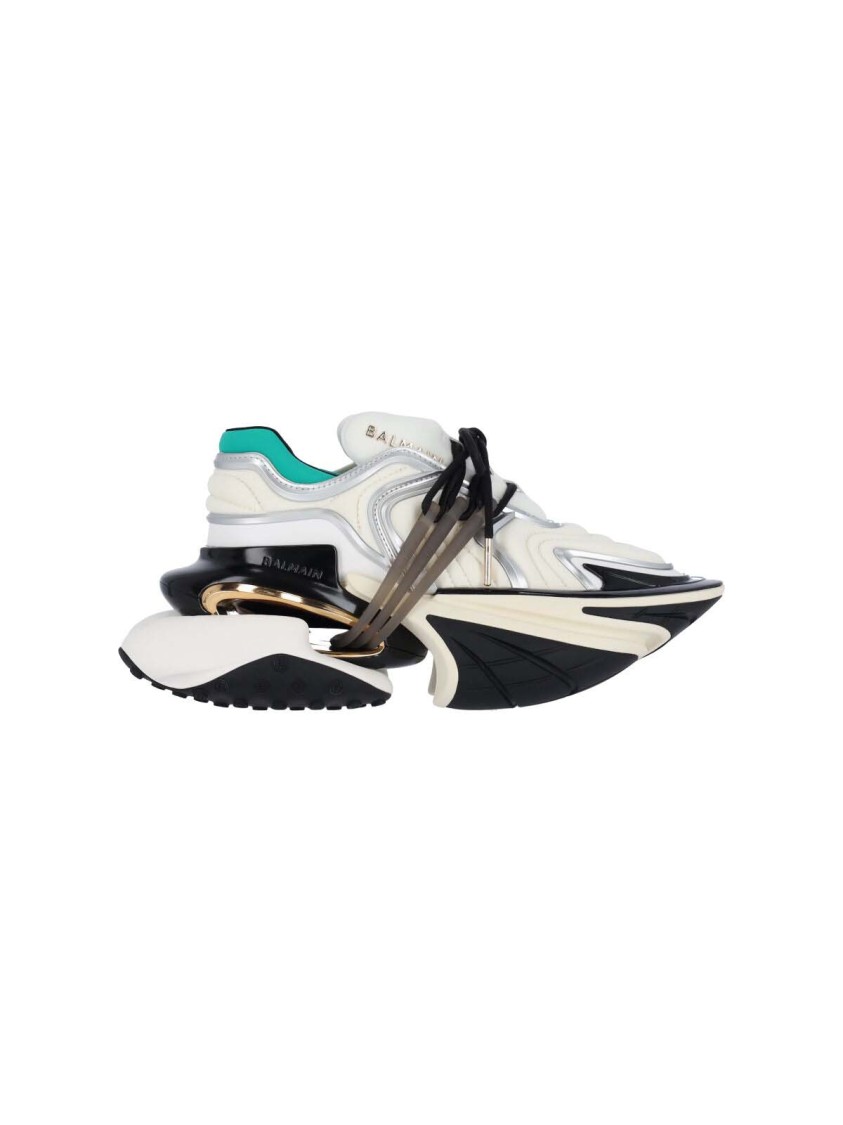 Balmain Chunky Platform Sneakers With Textured Rubber Sole
