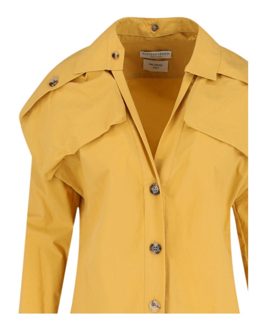 Bottega Veneta Fitted Shirt Dress With Collared Neckline And