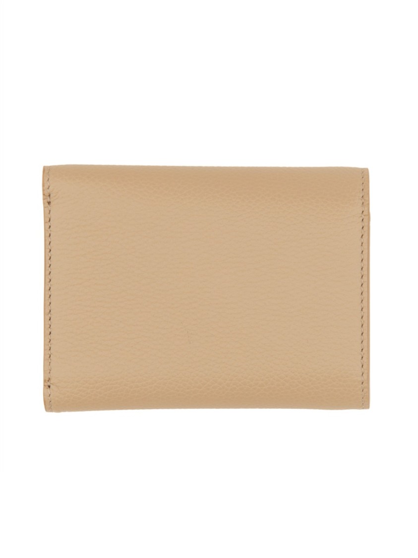 Tom Ford Leather Wallet Featuring Gold-tone Hardware In Neutrals