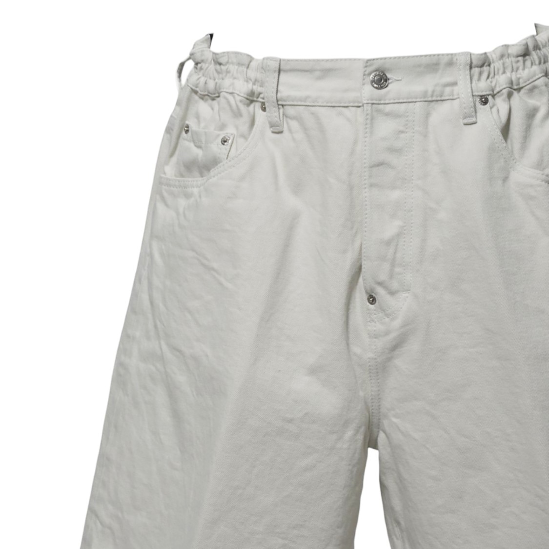 DSQUARED2 DSQUARED2 ICON NEW GENERATION SURFER BERMUDA IN CREAM COTTON
