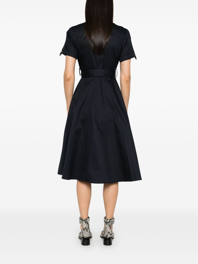 Shop Barbour Ivy Midi Dress In Black