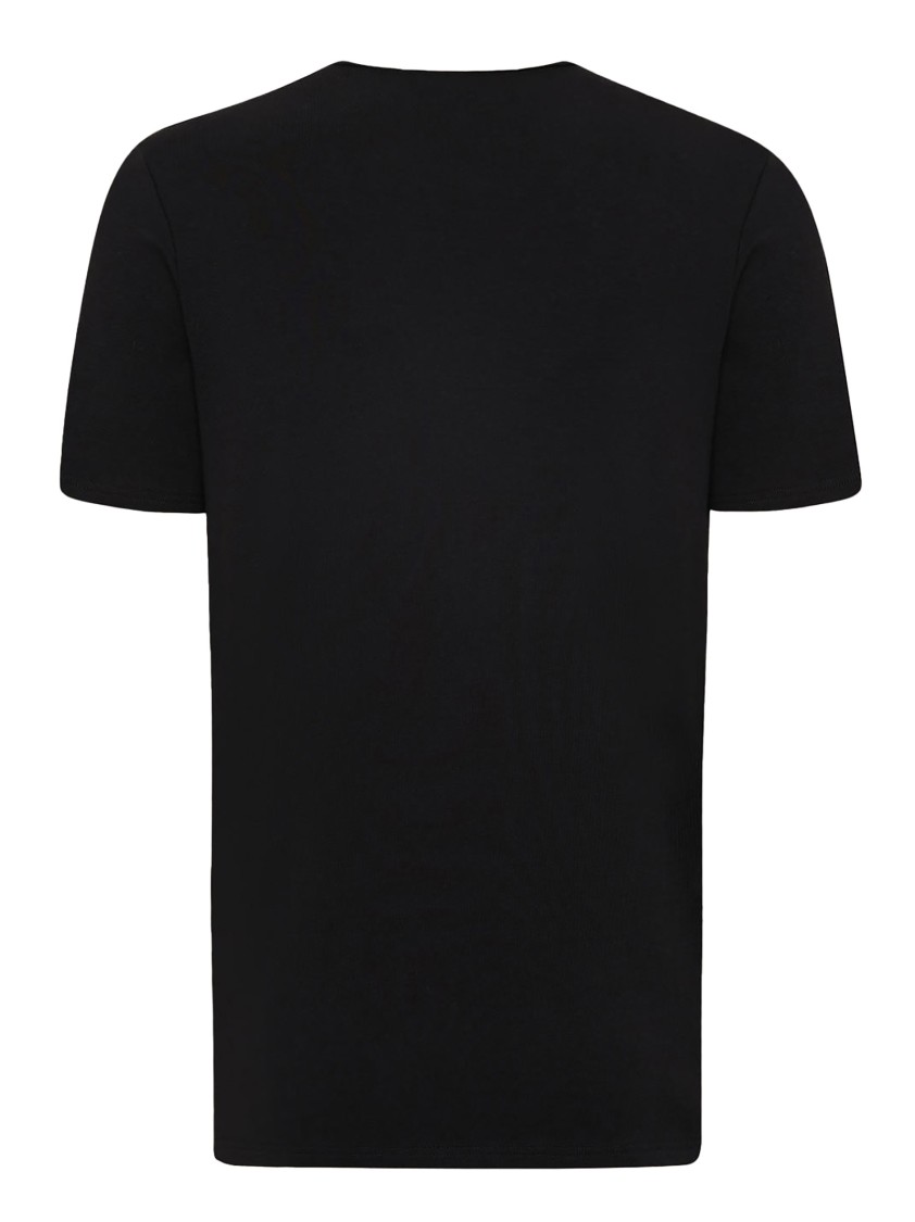 KITON KITON COTTON JERSEY T-SHIRT WITH EMBROIDERED LOGO POCKET 