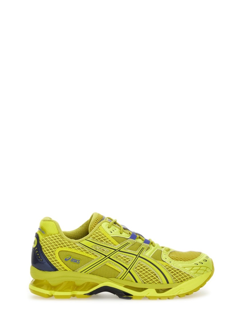 Asics Mesh Rubber Sole Sneakers With Branded Heel