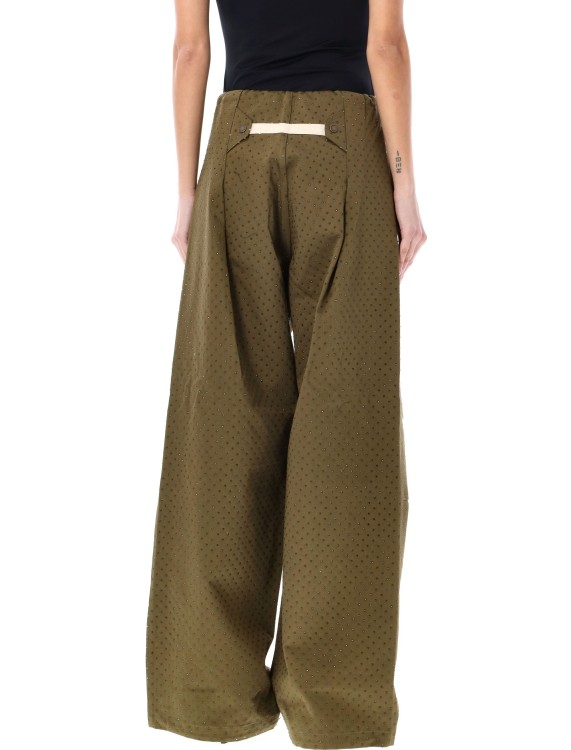 【関税込み】DARKPARK DAISY - CRYSTAL STUDDED SATIN PANTS Darkpark Daisy Crystal Studded Pants Wide | THE LIST