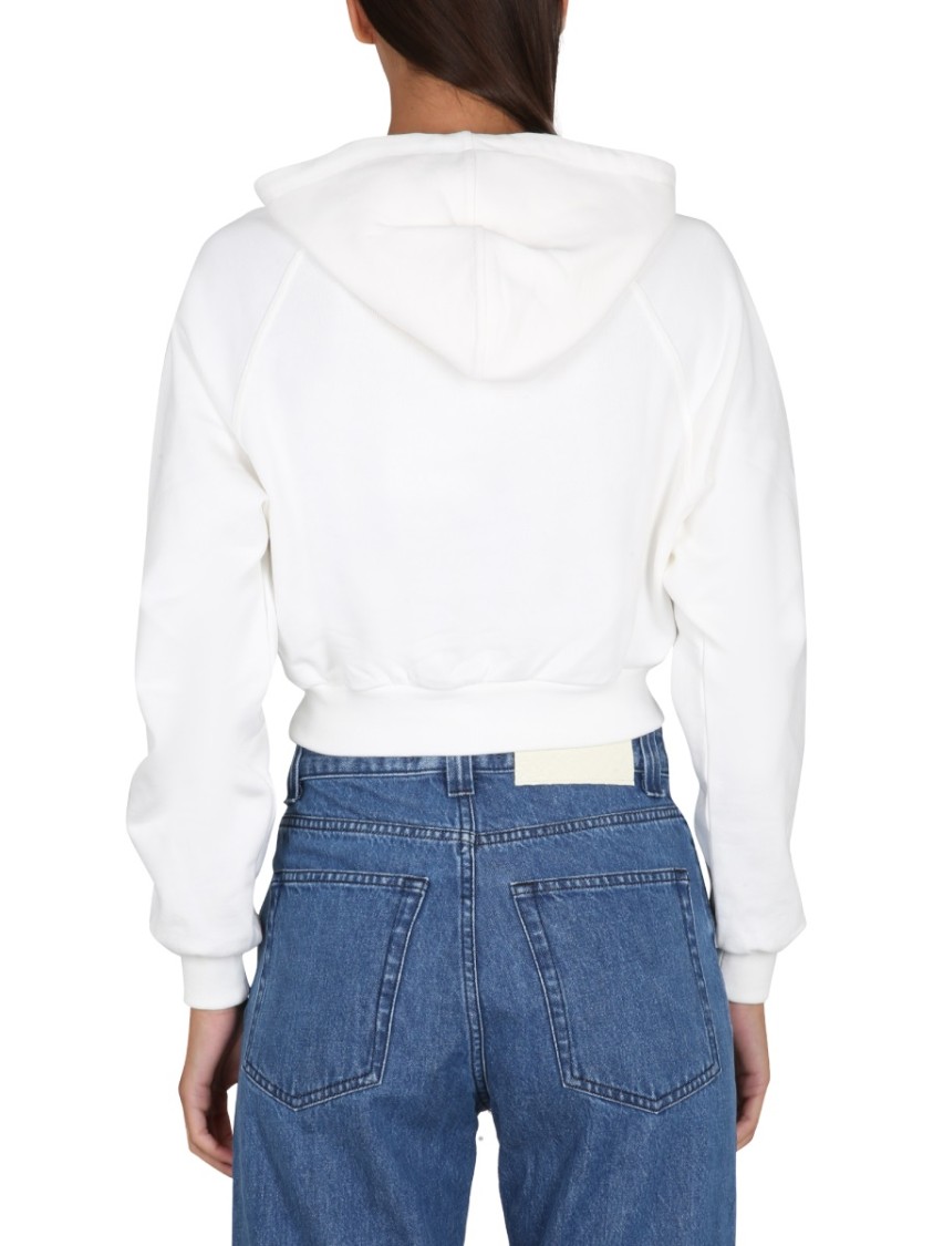 SUNNEI SUNNEI CROPPED HOODIE WITH DRAWSTRING