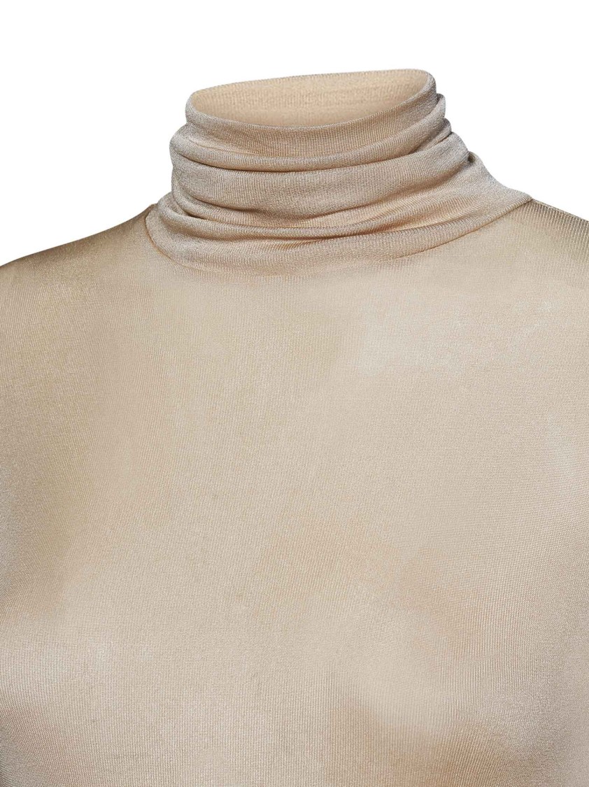 MAISON MARGIELA MAISON MARGIELA LONG-SLEEVED BODYSUIT WITH TURTLENECK AND STITCH DETAILING
