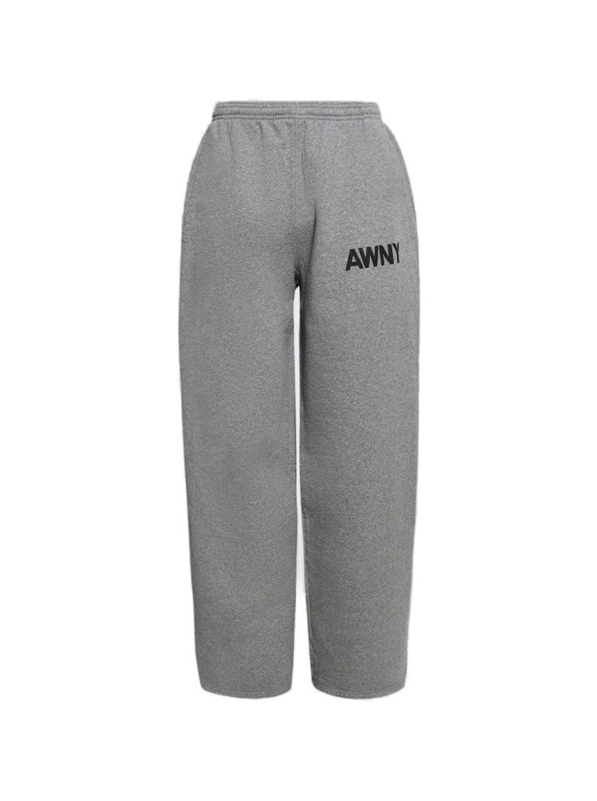 Alexander Wang T T By Alexander Wang Graphic Articulated Leg Sweatpant - Dark Heather Grey