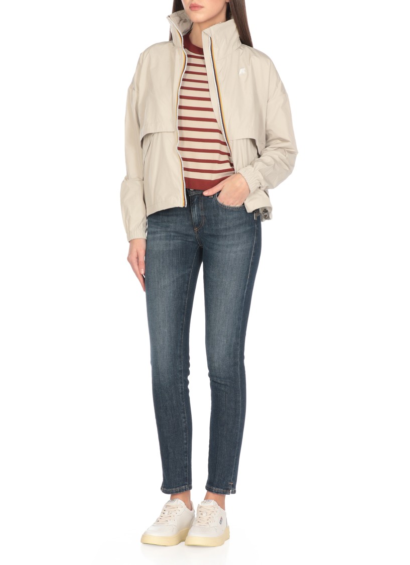 K-way Aubette Memory Touch Jacket In Neutral