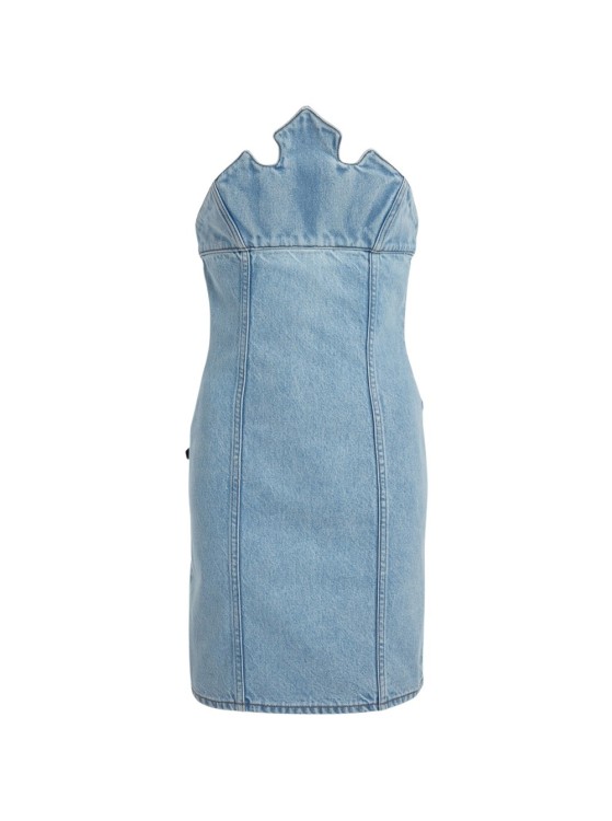 Coperni X Disney Crown Denim Dress - Blue Mini | THE LIST