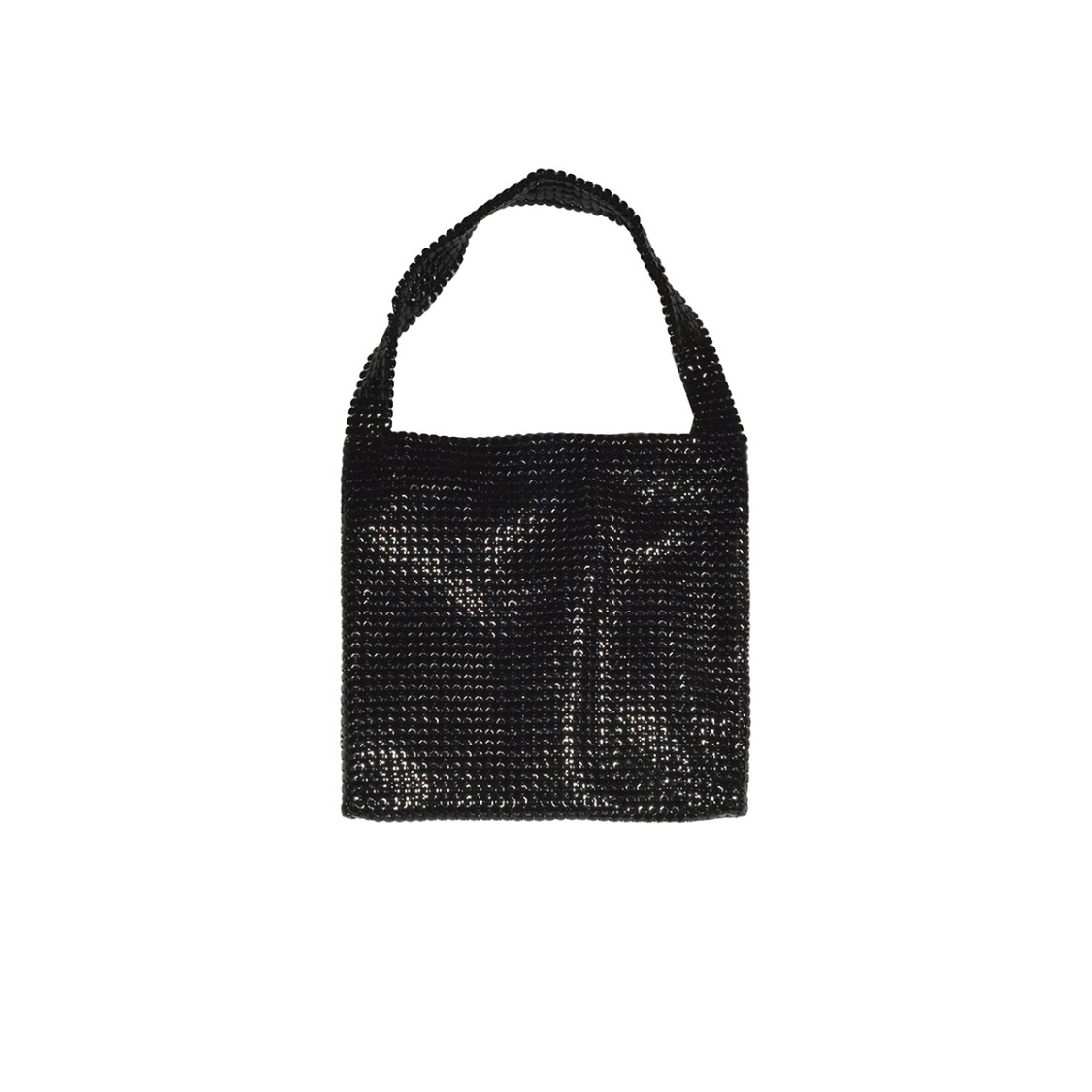 トートバッグ Rabanne Black Small Pixel Chain Bag Rabanne Black Small Pixel Chain Bag in Black | THE LIST