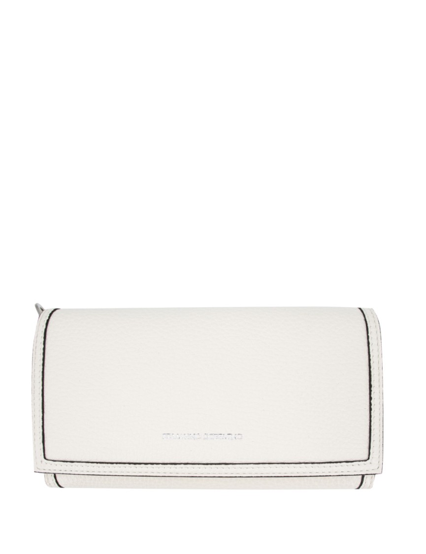 ERMANNO SCERVINO ERMANNO SCERVINO CALF LEATHER WALLET WITH DETACHABLE SHOULDER STRAP