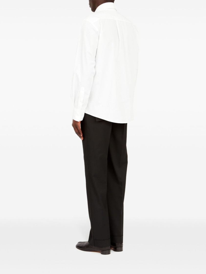 Mm6 Maison Margiela Detachable-collar Shirt In White