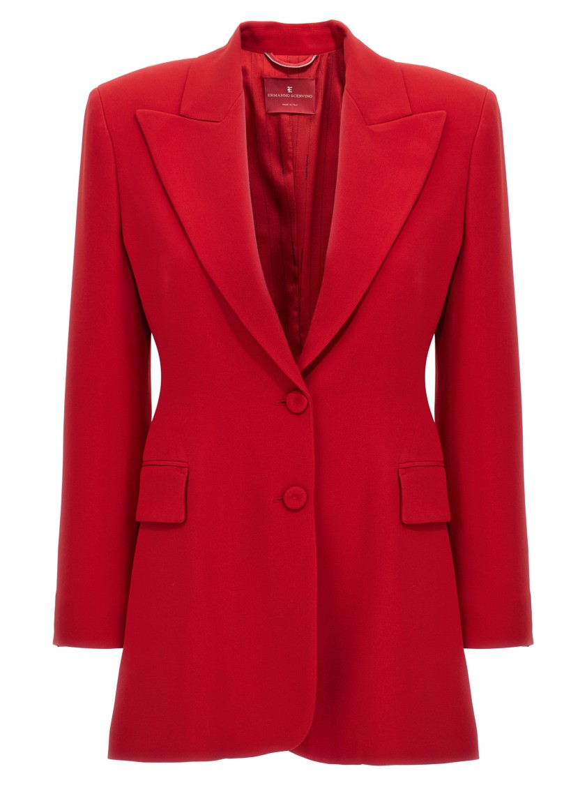 Ermanno Scervino Single-breasted Blazer Blazer And Suits Red In Gold