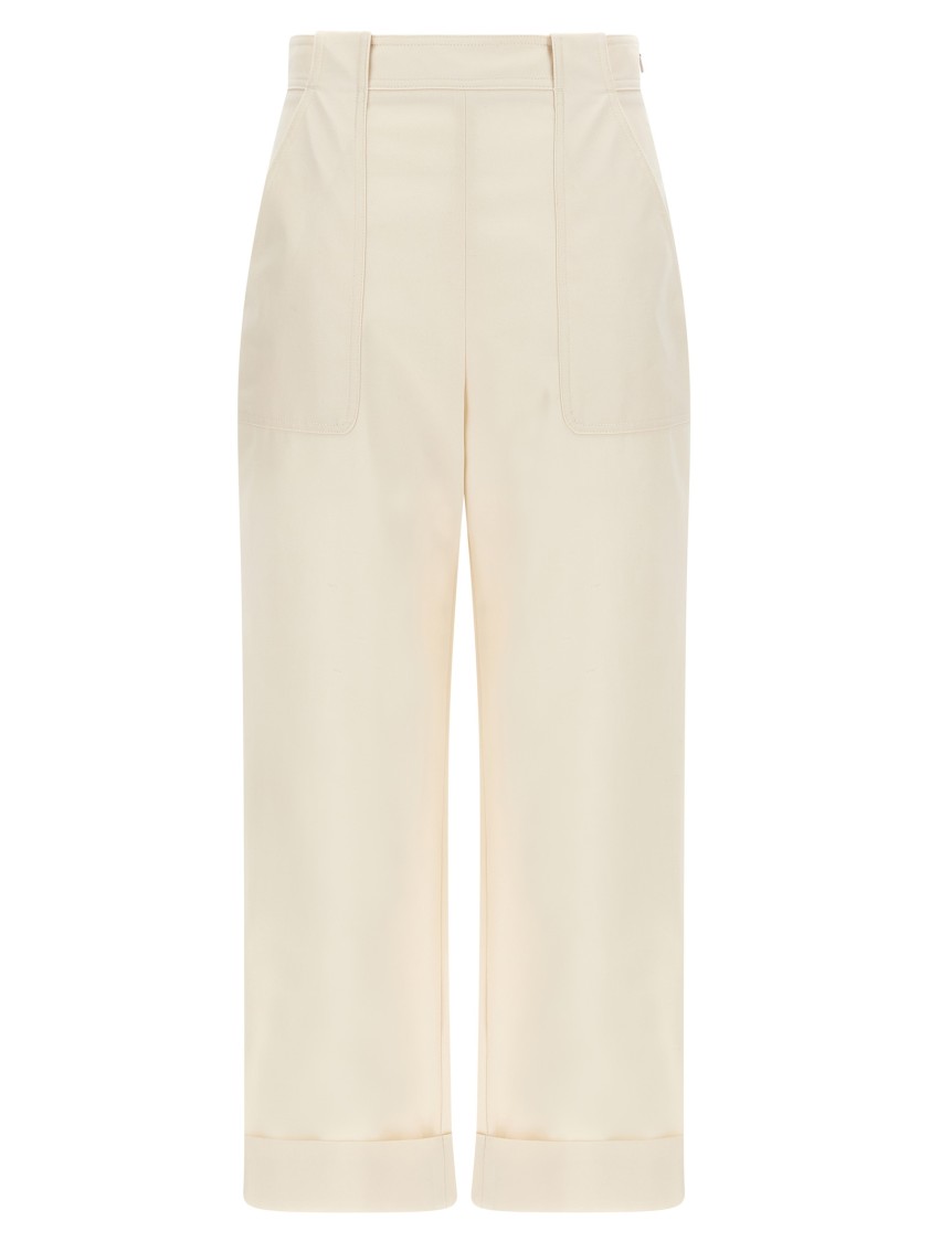 Max Mara White Palio Pants In White