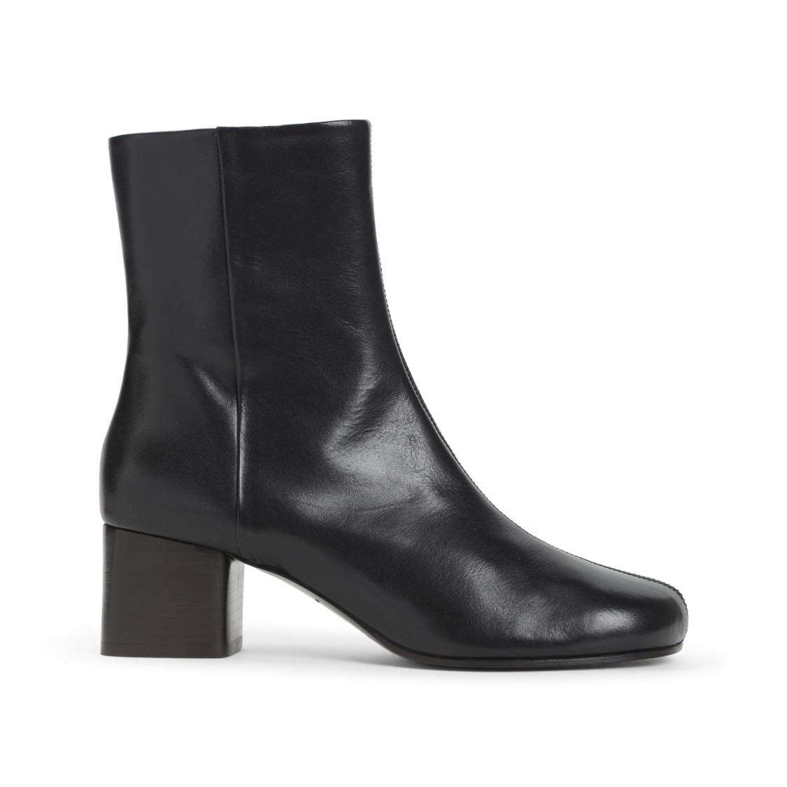 Lemaire Ankle Boots With Polished Calf Leather In Black