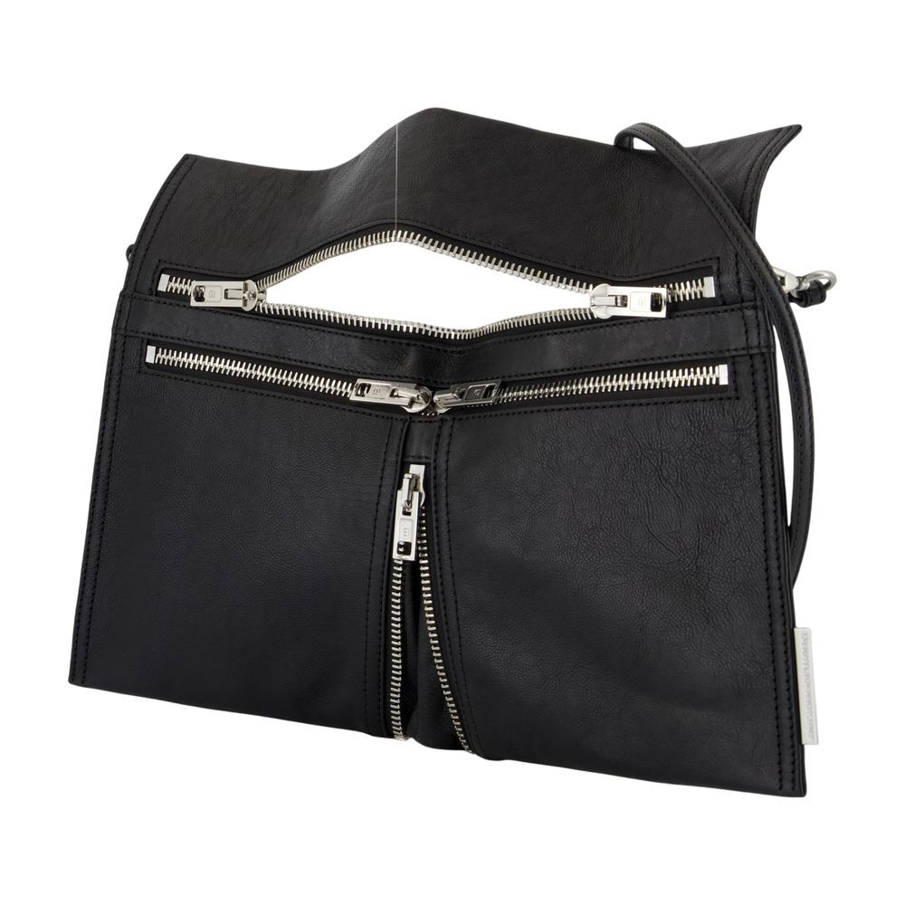 Alexander Wang Geo Medium Crossbody - Leather - Black In Black
