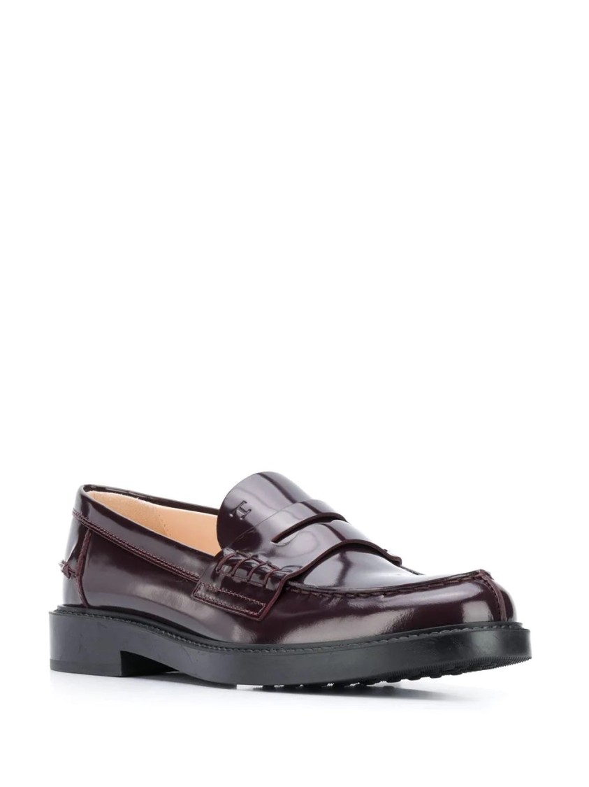 Tod's Gomma Basso 59c Mocassins In Brown