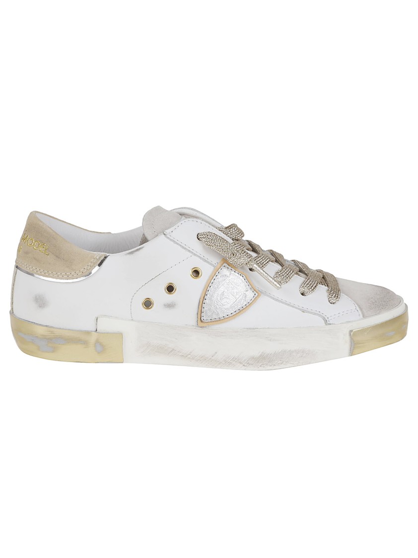 Philippe Model Calf Leather Sneakers With Detailing