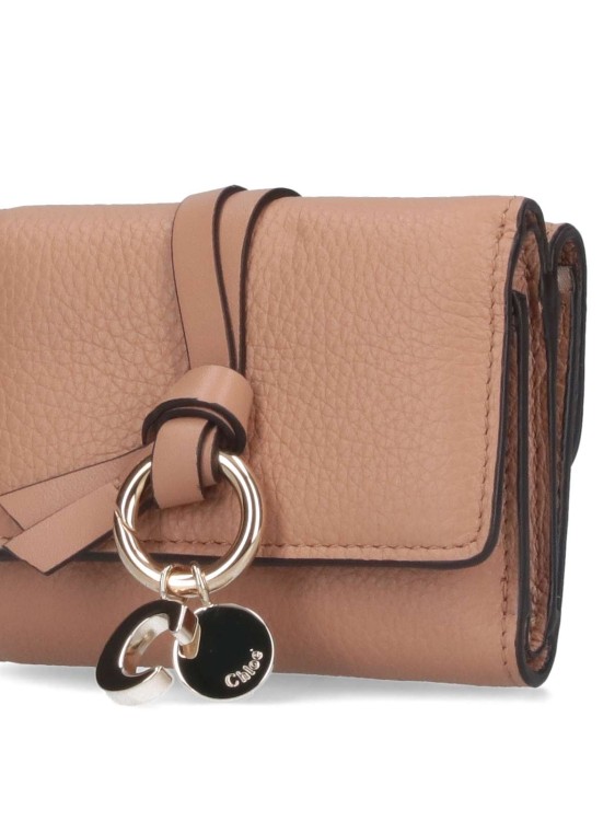 財布・小物その他 Chloe Alphabet Wallet With Flap Brown Chloé Alphabet Wallet With Flap In Grained Leather in Light