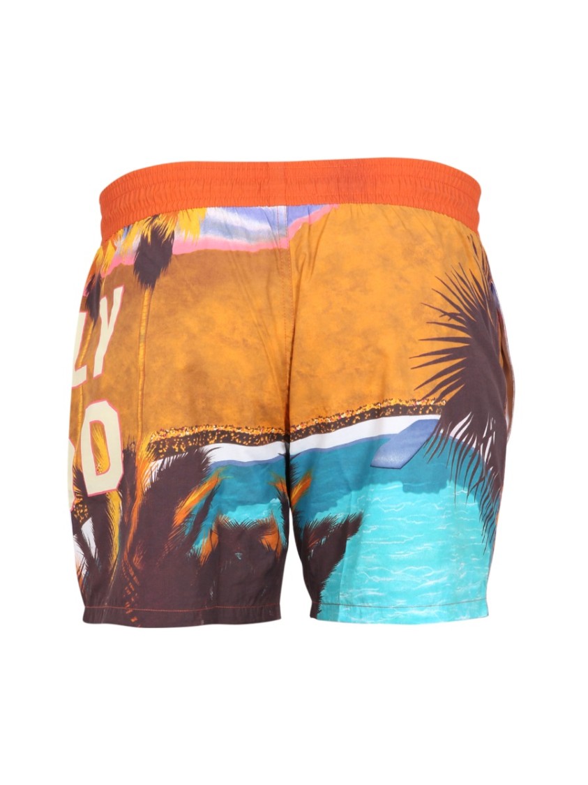 Etro Men Boxer Swimsuit With Print