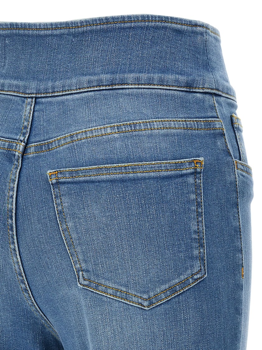 Elisabetta Franchi High-waisted Flared Denim Jeans In Blue