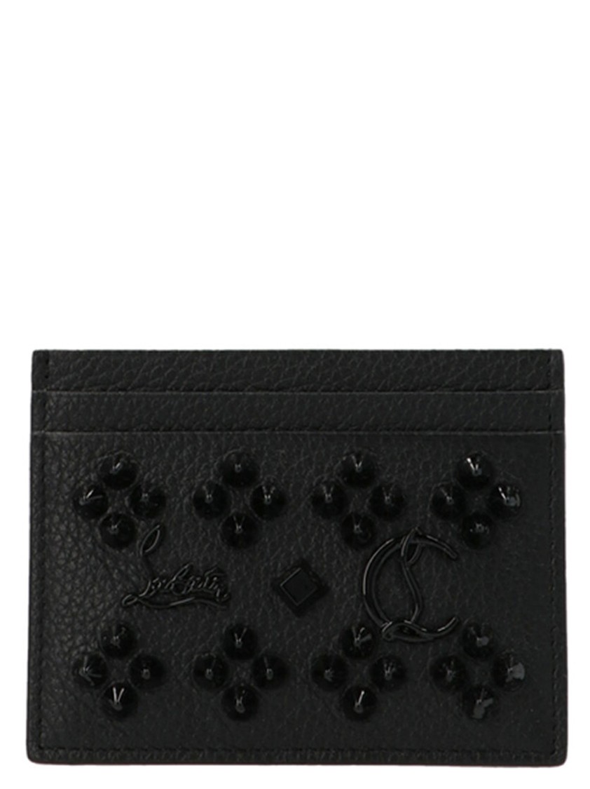 Christian Louboutin 'kios' Card Holder In Black