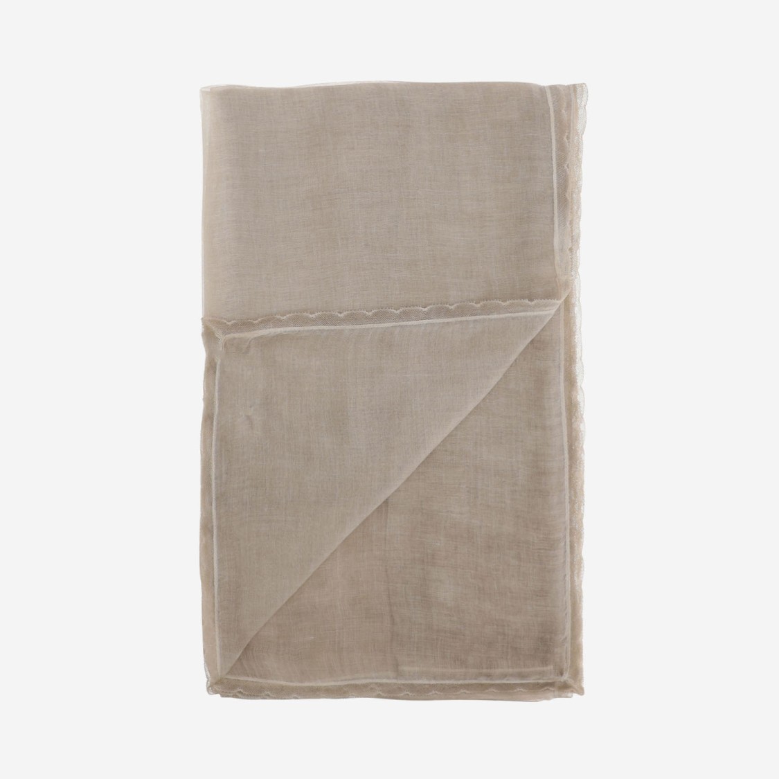 Faliero Sarti Rectangular Cashmere Blend Scarf With Lurex Accents In Neutrals