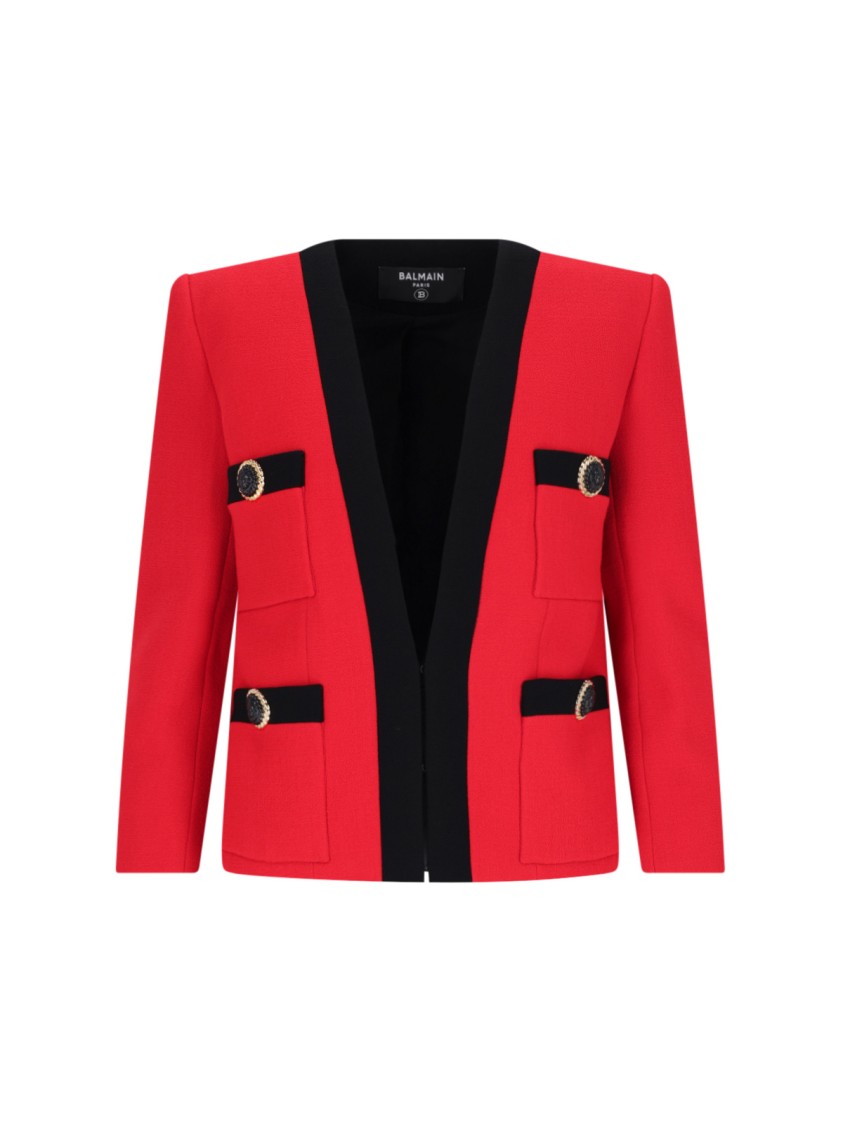 Balmain Jackets In Red