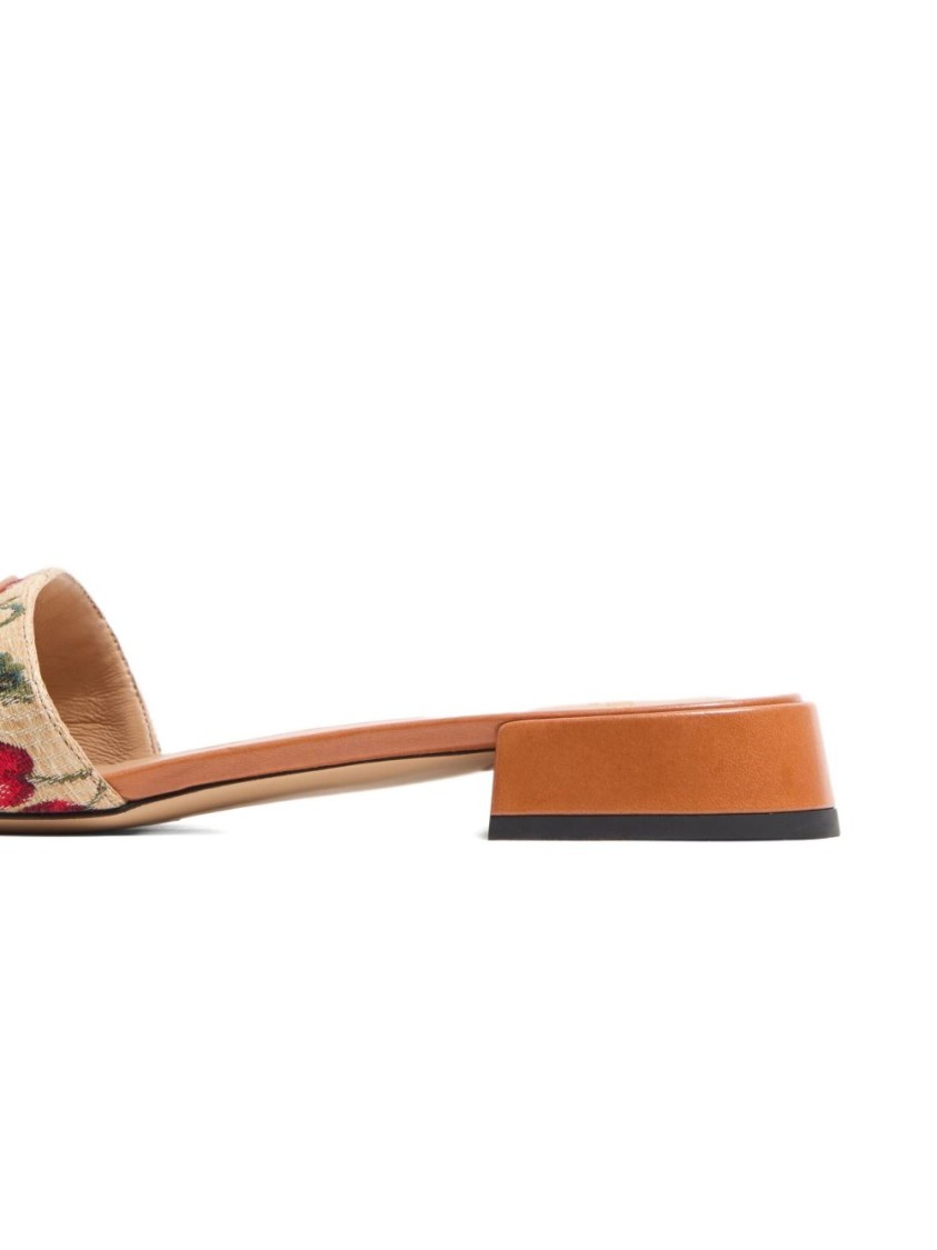Valentino Garavani Vlogo Signature Slide Sandal In Multi