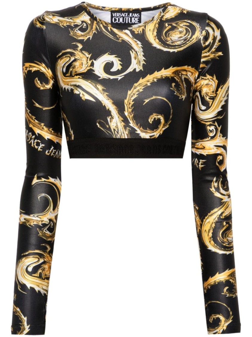 Versace Jeans Couture T-shirts And Polos In Black