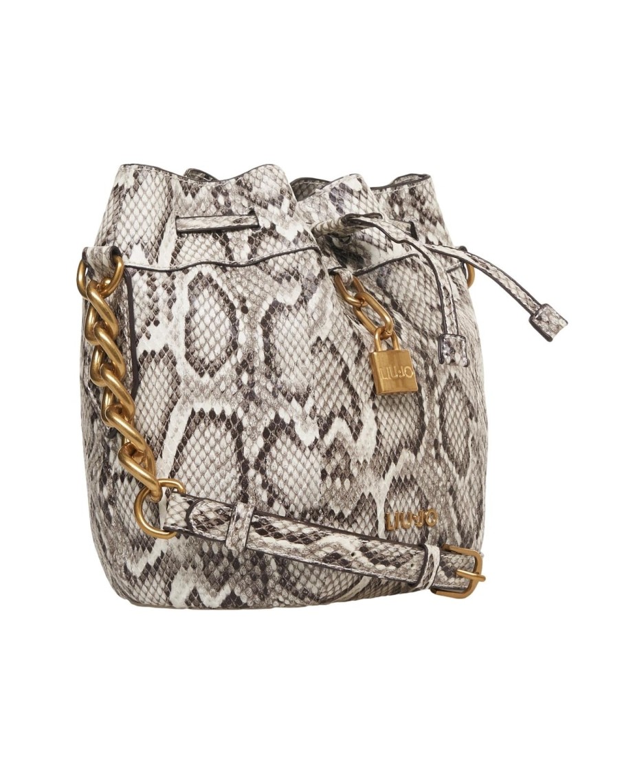 Liu •jo Liu Jo Bucket Bag With Striking Snake Pattern