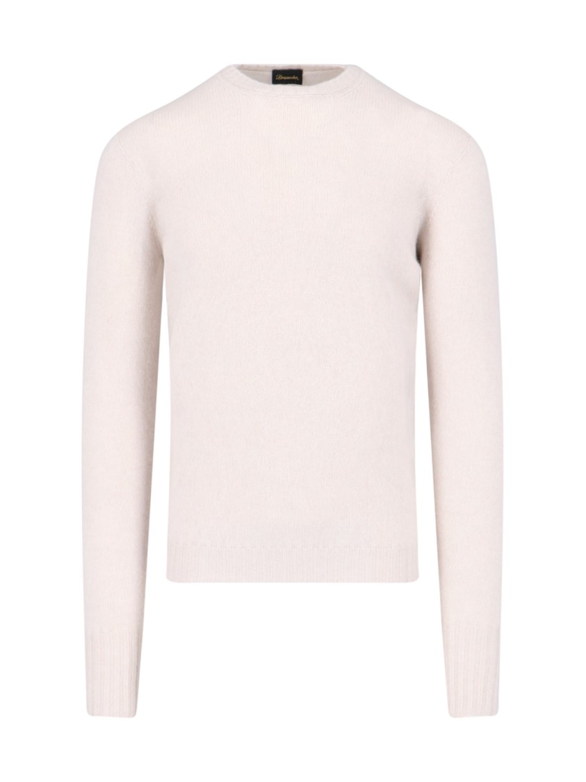 Drumohr Ribbed Crewneck Sweater With Soft Texture