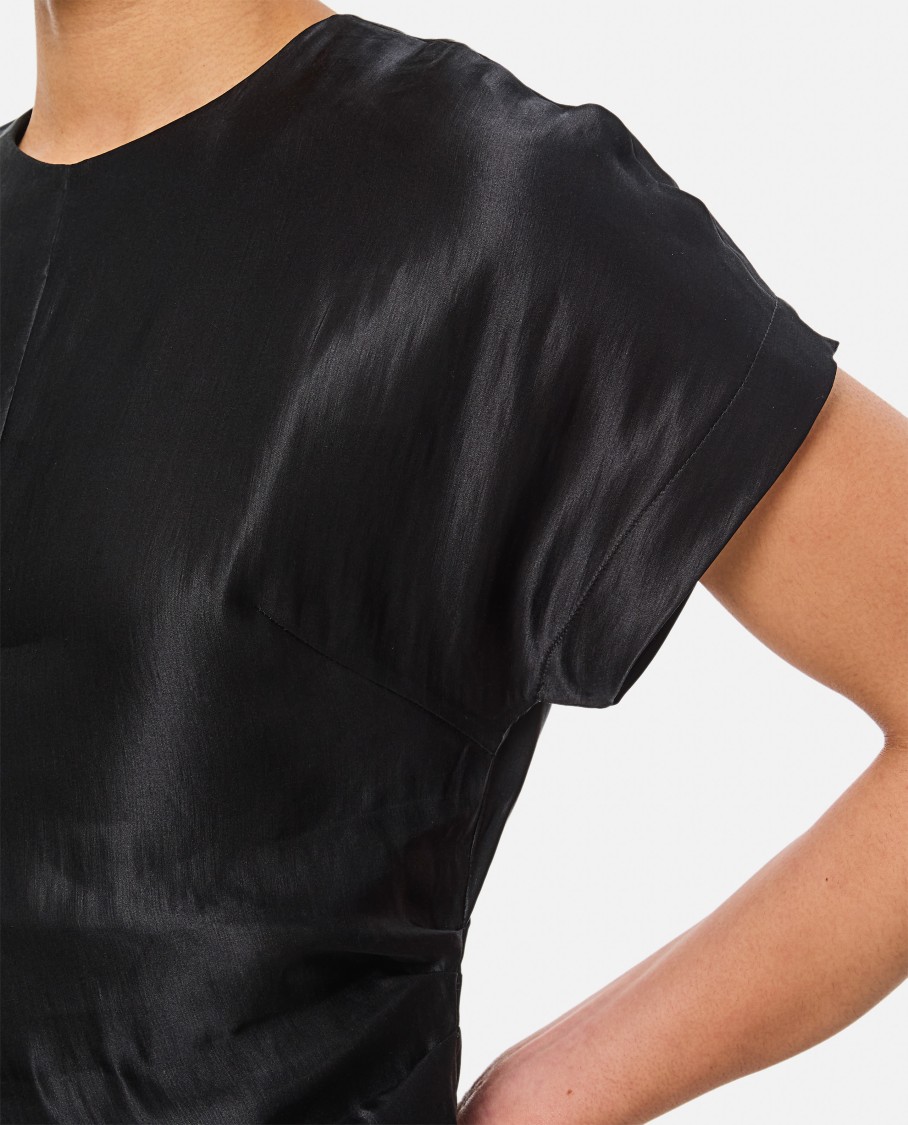 LOULOU STUDIO LOULOU STUDIO FITTED SHORT-SLEEVED BLOUSE