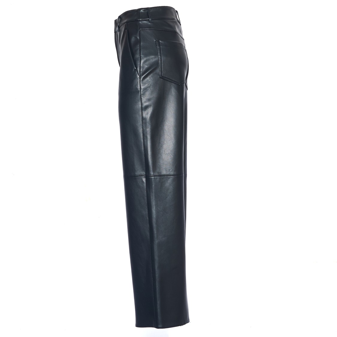Max Mara Wide-leg Trousers In Soft Coated Fabric