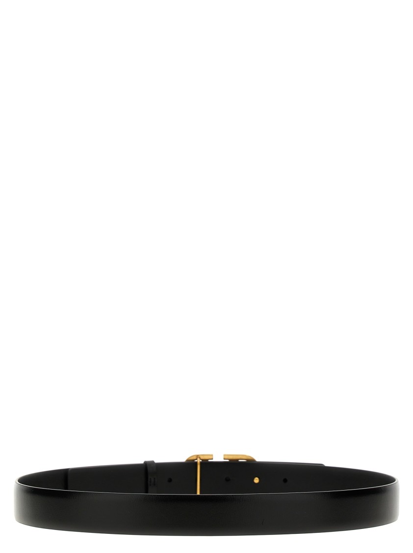 Valentino Garavani 'vlogo Signature' Belt In Black