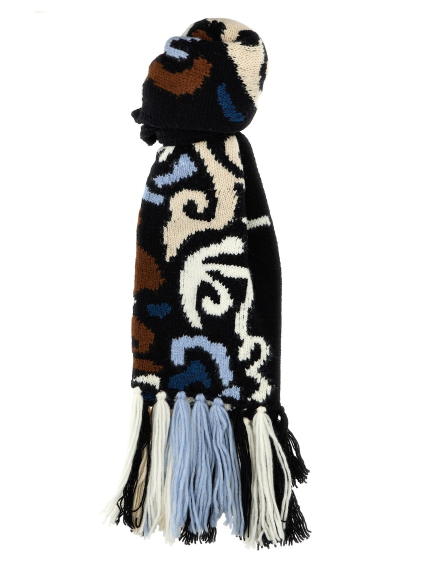 Ermanno Scervino Maxi Fringed Scarf In Multi