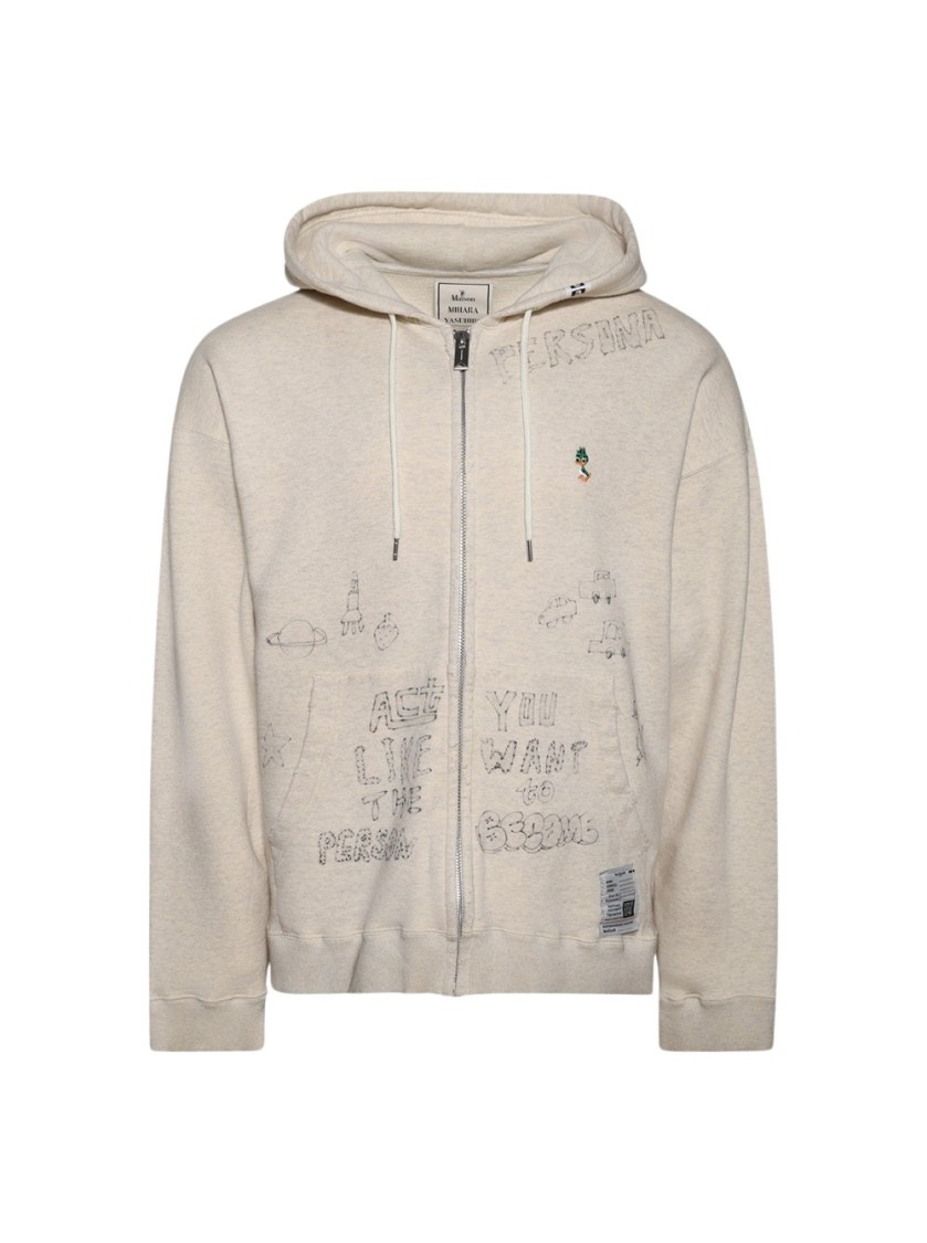 MIHARA YASUHIRO｜HOOD/ZIP-UP (I12HD501 WHITE) Maison MIHARA YASUHIRO ONLINE STORE（ミハラヤスヒロ