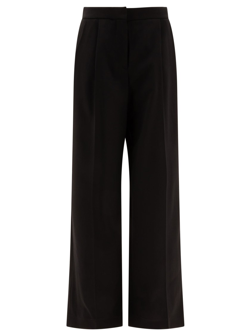 Givenchy Wool Pleated Trousers With High Waist In Black