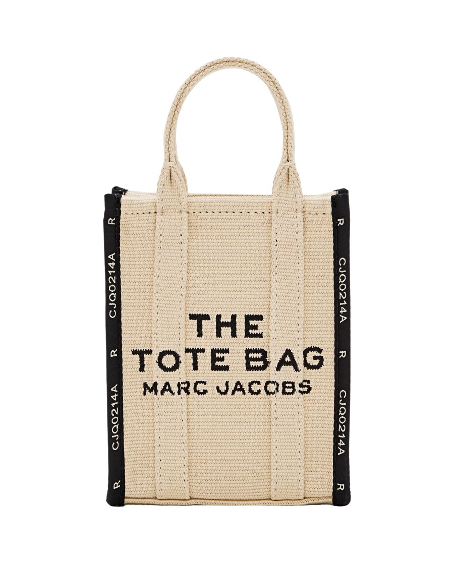 Marc Jacobs Structured Cotton Canvas Tote Bag