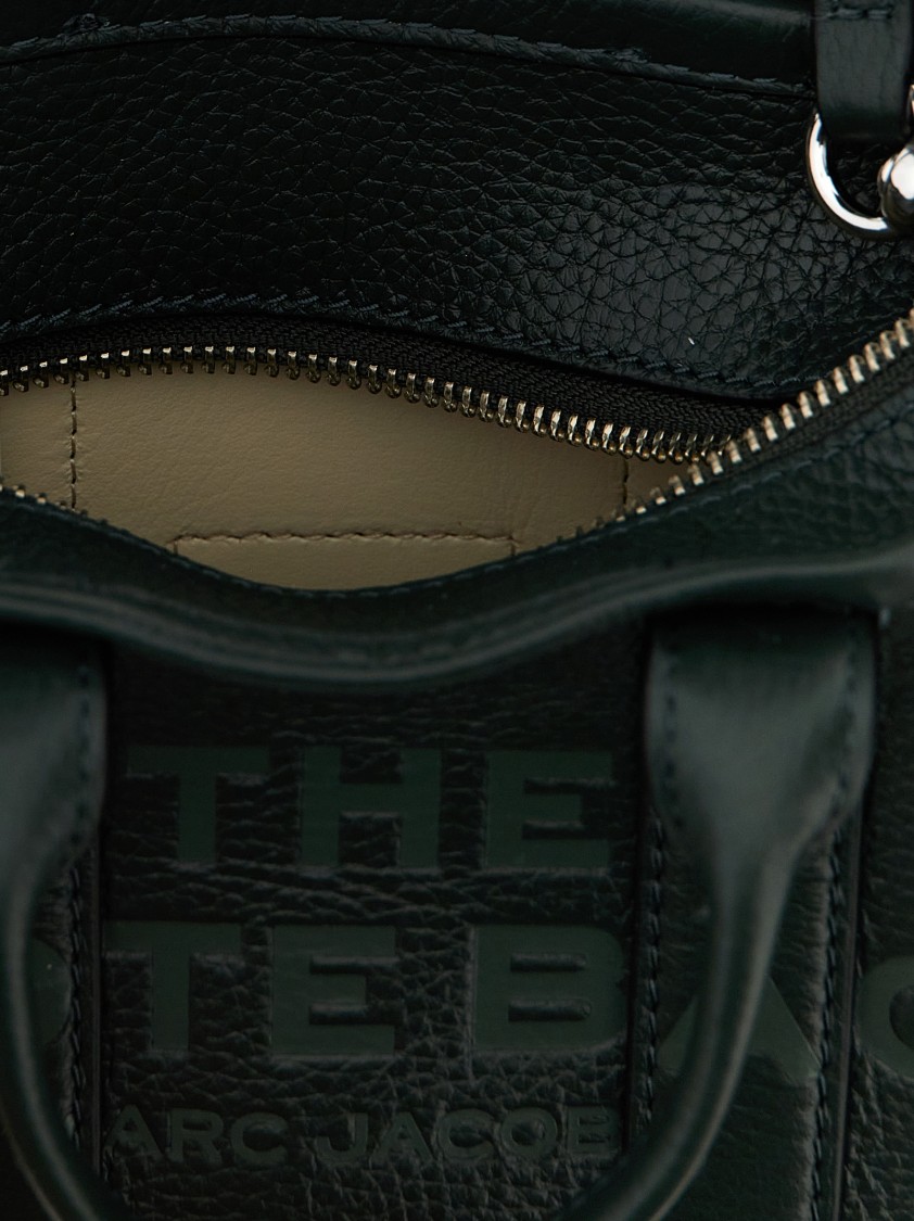 Marc Jacobs 'the Leather Crossbody Tote' Crossbody Bag In Green