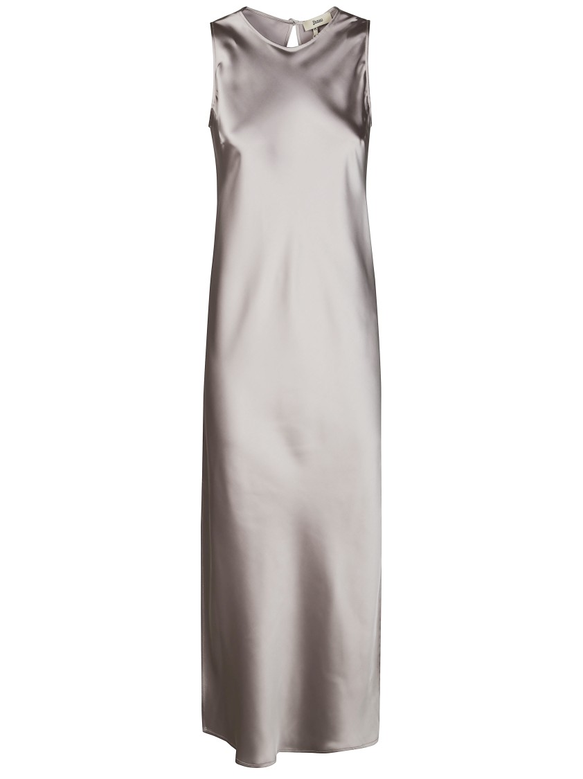 Herno Satin Midi Dress Keyhole Back