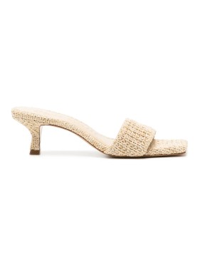 サンダル・ミュール Cult Gaia Ada 50Mm Woven Mules Cult Gaia Ada 50Mm Woven Mules in Neutrals | THE LIST